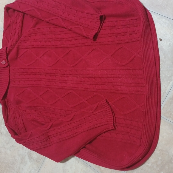 Croft & Barrow red sweater - Picture 6 of 10